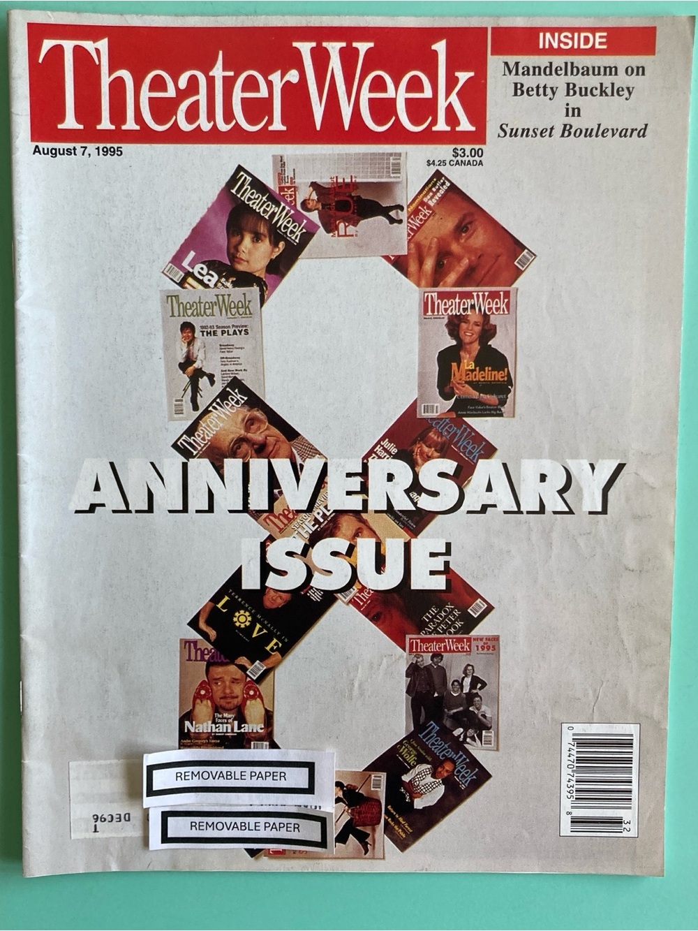 8th ANNIVERSARY ISSUE -Michigan's Barn Theater Week Magazine August 7 1995 Label